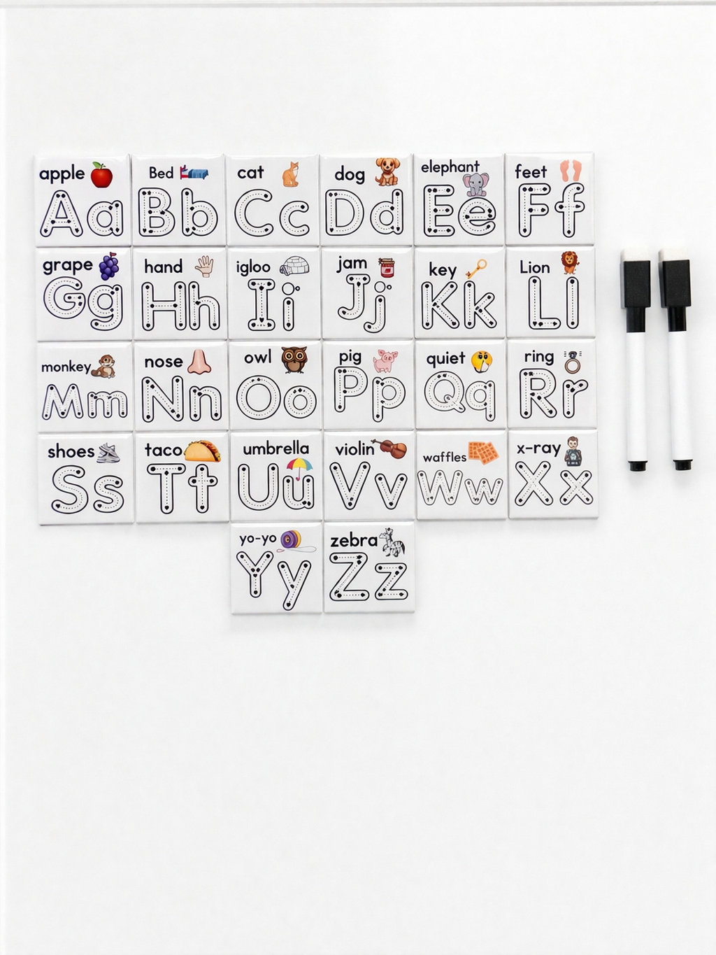 Dry Erase Alphabet Magnets