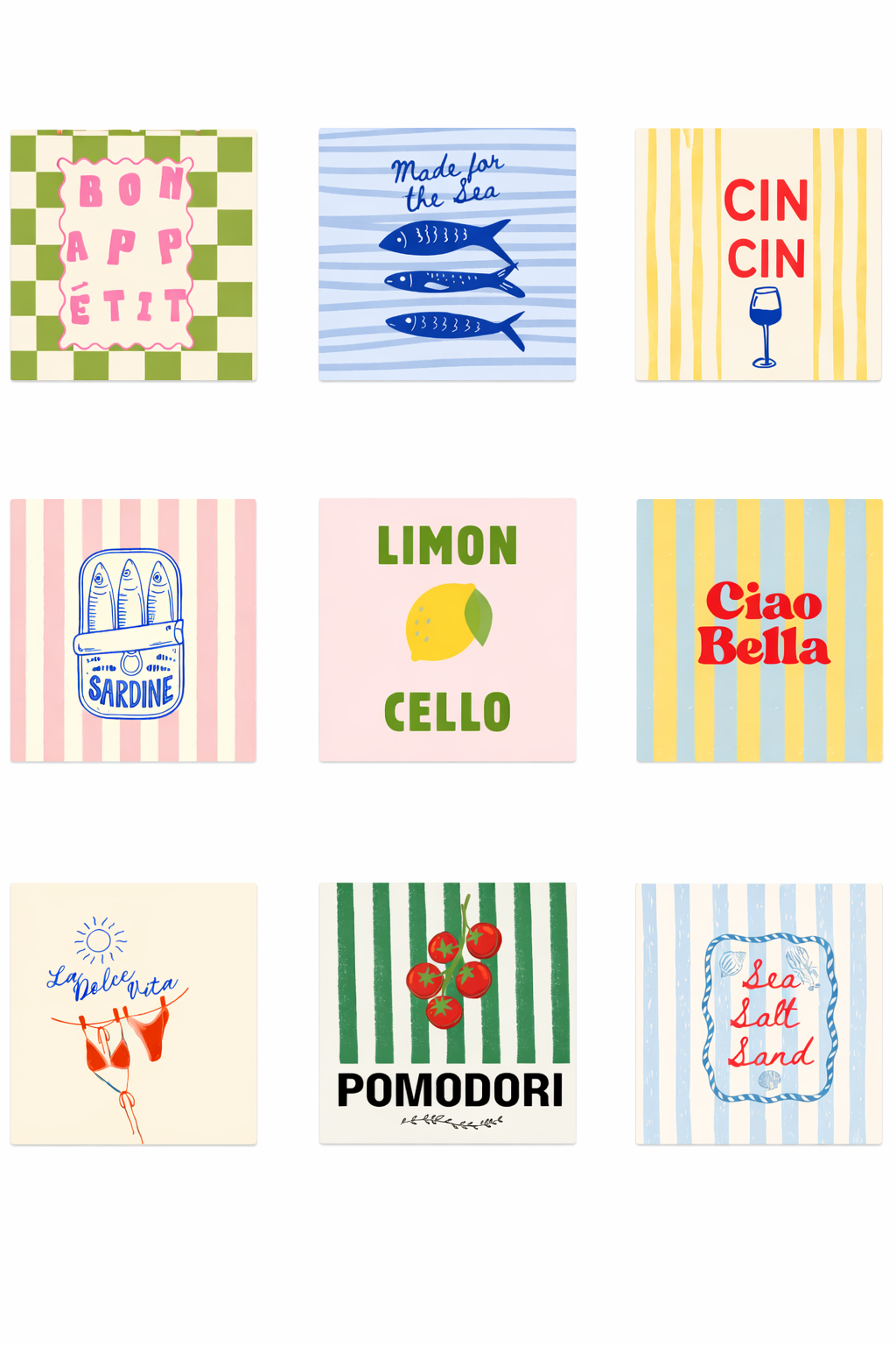 Italian Coastal Charm Collection