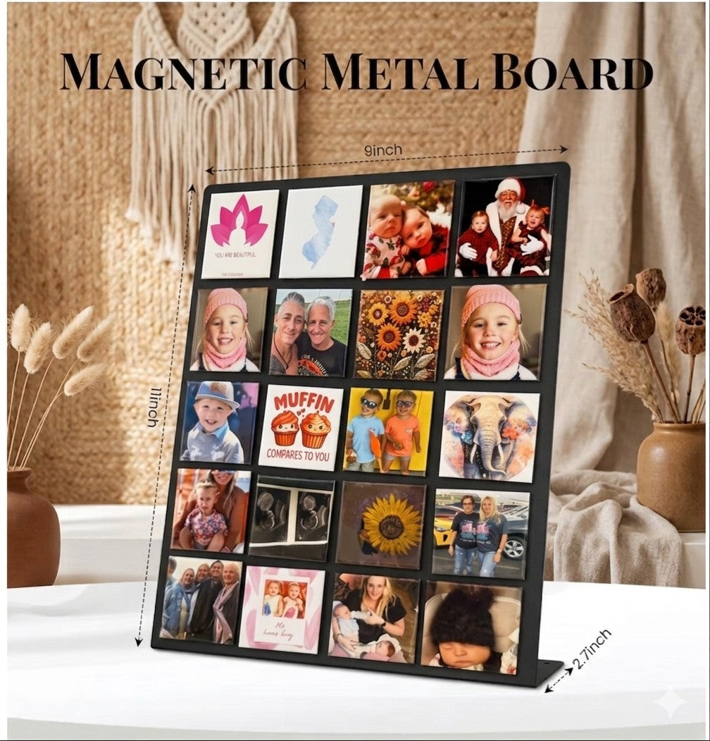Magnetic Metal Display Board - 11in x 9in